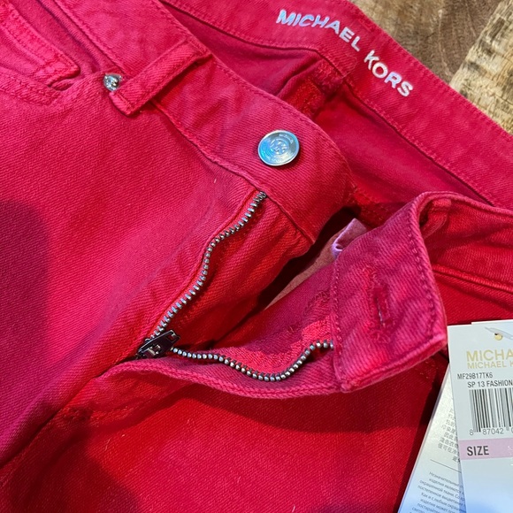 NWT Michael Kors MK Logo Izzy Skinny Jeans Size 6 - Picture 5 of 9